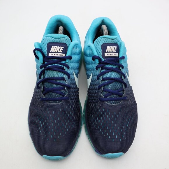 Nike Air Max 2017 Men's Size 10 Blue Black White Anthracite Sneakers 849559-404 - Picture 2 of 11